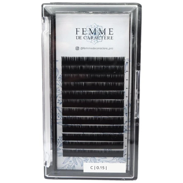 Extensions Cils Classiques 9mm (0,15-C) Femme De Caractère 1 Extensions Cils Classiques 9mm (0,15-C) Femme De Caractère