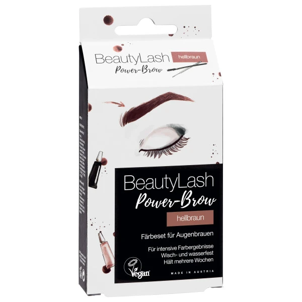 Kit De Teinture Vegan Sourcils Brun Clair BeautyLash 1 Kit De Teinture Vegan Sourcils Brun Clair BeautyLash