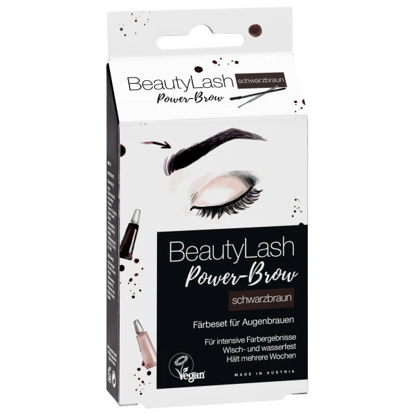 Kit De Teinture Vegan Sourcils Brun Noir BeautyLash 1 Kit De Teinture Vegan Sourcils Brun Noir BeautyLash